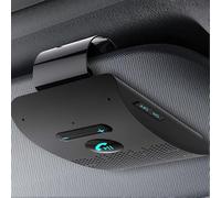 Bluetooth Handsfree Car Kit 5.0 Sun Visor clip Wireless Audio Receiver Speakerphone Loud Speaker Music Player Dual Microphone