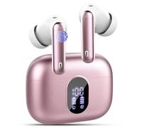 Bluetooth Headphones, Bluetooth 5.4 Earphones with 4 Mic, Wireless In Ear HiFi Stereo Headphones, Bluetooth Headphones 36 Hours LED Display, Wireless Headphones IP7 Waterproof, USB-C, Touch Control