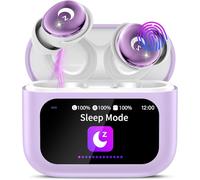 Bluetooth Headphones, Mini 48 Hours Sleep Headphones Bluetooth 5.4 with Touch Screen, 2026 In-Ear Headphones Wireless with ENC Noise Cancelling, IPX7 Earphones, Immersive Deep Bass Earbuds, Taro
