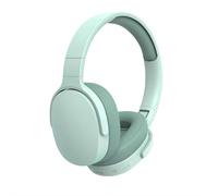 Bluetooth Headphones Over Ear, 6 Hours Playtime Head Mounted Comfort Heavy Bass Earphones, Hd Sound Noise Cancelling Headset, Clear Call Quality & Type-c Port, for Travel Work Pc Cellphone (Green)