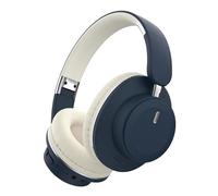 Bluetooth Headphones Over Ear, 65H Playtime HiFi Stereo Bluetooth Headphones Wireless with Deep Bass & Soft Earmuffs,Fashional Foldable Lightweight Headphones for Travel/Office/Cellphone (Blue)