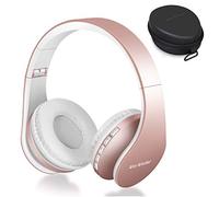 Bluetooth Headphones Over-Ear, Foldable Wireless and Wired Stereo Headset Micro SD/TF, FM for Cell Phone, PC, Soft Earmuffs & Light Weight for Prolonged Wearing Travel Office Home