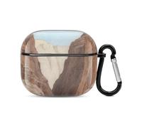 Bluetooth Headset Case Canyon Printed Case Shockproof PC Hard Shell Full Coverage Compatible with Wireless Charging And Airpods (3rd Generation) with Safety Buckle