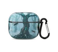 Bluetooth Headset Case Cyber Jungle Printed Case Shockproof PC Hard Shell Full Coverage Compatible with Wireless Charging And Airpods (3rd Generation) with Safety Buckle