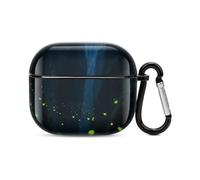 Bluetooth Headset Case Firefly Canyon Printed Case Shockproof PC Hard Shell Full Coverage Compatible with Wireless Charging And Airpods (3rd Generation) with Safety Buckle