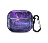 Bluetooth Headset Case Interstellar Ruins Printed Case Shockproof PC Hard Shell Full Coverage Compatible with Wireless Charging And Airpods (3rd Generation) with Safety Buckle