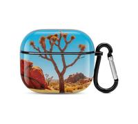 Bluetooth Headset Case Joshua Tree National Park Printed Case Shockproof PC Hard Shell Full Coverage Compatible with Wireless Charging And Airpods (3rd Generation) with Safety Buckle