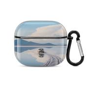 Bluetooth Headset Case Mirror of The Sky Printed Case Shockproof PC Hard Shell Full Coverage Compatible with Wireless Charging And Airpods (3rd Generation) with Safety Buckle