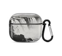 Bluetooth Headset Case Niagara Falls Printed Case Shockproof PC Hard Shell Full Coverage Compatible with Wireless Charging And Airpods (3rd Generation) with Safety Buckle