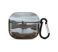 Bluetooth Headset Case Scottish Highlands Wilderness Printed Case Shockproof PC Hard Shell Full Coverage Compatible with Wireless Charging And Airpods (3rd Generation) with Safety Buckle