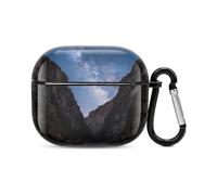 Bluetooth Headset Case Starry Sky Canyon Printed Case Shockproof PC Hard Shell Full Coverage Compatible with Wireless Charging And Airpods (3rd Generation) with Safety Buckle