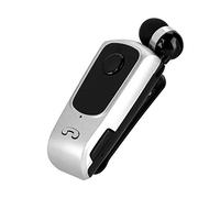 Bluetooth Headset, Sports Wireless Bluetooth 4.1 Headset Earpiece Retractable Handsfree Single Earphone with Mic Noise Cancelling In-ear Earphone for Driver, Trucker, Bike, Sports.(White)