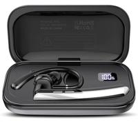 Bluetooth Headset V5.3, Handsfree Bluetooth Earpiece with Dual ENC Mic,Single wireless Headset 20Hrs Talk 120Hrs Standby Time, In-Ear Headphones for Driving/Business/Office with Android iOS Laptop