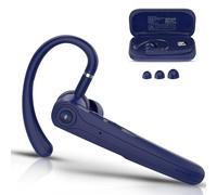 Bluetooth Headset V5.4, Handsfree Bluetooth Earpiece with Dual ENC Mic, Single wireless Headset 25Hrs Talk 180Hrs Standby Time, In-Ear Headphones for Driving/Business/Office with Android iOS Laptop