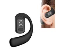 Bluetooth Headset,Wireless Bluetooth Earpiece,V5.4 Wireless Handsfree Headset with Microphone,Noise Canceling Single Ear Earphone Over Ear Earbud for Cellphones TV PC Game Work Driving (Black)