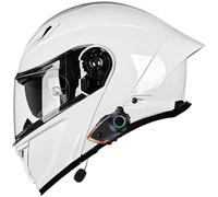 Bluetooth Intercom Modular Motorcycle Helmet ECER 22.06 Approved Flip Up Front Motorbike Helmets Dual Pinlock Anti-fog Visors Full Face Helmet Lightweight for Men Women M~XXL