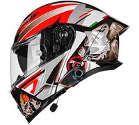 Bluetooth Intercom Modular Motorcycle Helmet ECER 22.06 Approved Flip Up Front Motorbike Helmets Dual Pinlock Anti-fog Visors Full Face Helmet Lightweight for Men Women M~XXL