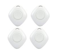 Bluetooth Item Finder, VeVaad 4 Pack Tracker Bluetooth Item Finder, 15m Finding Range, Compatible with iOS Android, for Keys, Luggages, Suitcases, Wallets, Bags-White