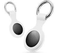 Bluetooth Item Finders - 2 Pack Tracker Tag Compatible with Apple Find My(IOS Only) with Case, Waterproof Key Finder, Smart Tag for Wallets/Car/Suitcases/Luggages/Bags, Replaceable Battery, Black