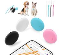 Bluetooth Key Finder, Pack of 4, Smart Tag Compatible with Apple Where is App (iOS Only), Air Tracker Tag for Keys/Luggage/Suitcase/Wallet, IP68 Waterproof, Replaceable Battery