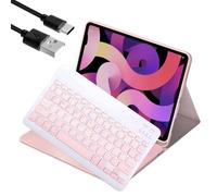 Bluetooth Keyboard for iPad Mac Tablet Wireless Portable Travel Office Computer Accessories Keyboard for iPad Pro 11-inch M4 2024 Samsung/Xiaomi/Honor/Lenovo etc UK Layout Pink