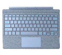 Bluetooth Keyboard for Microsoft Surface Pro 7+ Pro 7 Pro 6 Pro 5 Pro 4 Pro 3 Generation, SIM Signature Keyboard with Trackpad, USB Charging, German (Ice Blue, Backlight)