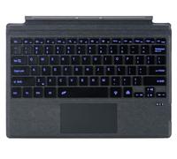 Bluetooth Keyboard for Microsoft Surface Pro 7+ Pro 7 Pro 6 Pro 5 Pro 4 Pro 3 Generation, SIM Signature Keyboard with Trackpad, USB Charging, German (Black, Backlight)