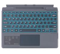 Bluetooth Keyboard for Microsoft Surface Pro 8 Pro 9 Pro 10/ Pro X Pro 11 Generation, SIM Signature Keyboard with Trackpad, USB Charging, German (Grey, Backlight)