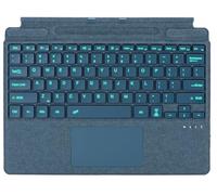Bluetooth Keyboard for Microsoft Surface Pro Copilot+ PC (11th Edition) Compatible with Pro 8-11 Generation, QWERTZ, Trackpad, USB Charger, German, Sapphire Blue