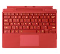 Bluetooth Keyboard for Microsoft Surface Pro Copilot+ PC (11th Edition) Compatible with Pro 8 Pro 9 Pro 10/ Pro X Pro 11 Generation, QWERTZ, Trackpad, USB Charging, German (Red)