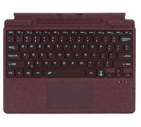 Bluetooth Keyboard for Microsoft Surface Pro Copilot+ PC (11th Edition) Compatible with Pro 8 Pro 9 Pro 10/ Pro X Pro 11 Generation, QWERTZ, Trackpad, USB Charging, German (Burgundy)