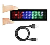 Bluetooth LED Name Badges, Upgraded Wireless Name Tag Cellphone Programmable Rechargeable Business Badges with Magnet/Pin Mount (Multicolored)