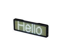 Bluetooth LED Name Tag Upgraded Wireless Bluetooth LED Name Badge Rechargeable Nametag Card with Magnet/Pin for Hotel Restaurant Shop Party Bar Exhibition