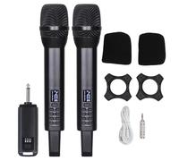 Bluetooth Microphone Professional Stage Performance Karaoke Mic Rechargeable High Low Dynamic Vocal Mic for Singing Aluminum Alloy Plastic Built in Lithium Battery USB Interface