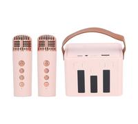 Bluetooth Microphone Speaker LED Light Mini Portable Karaoke Device with Speaker for Party
