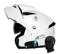 Bluetooth Modular Helmet Motorcycle Modular DOT/ECE Approved Full Face Integrated Flip up Dual Visor Anti Fog Sun Shield Built-In Dual-Speaker Bluetooth Headset for Men Women