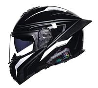 Bluetooth Modular Motorbike Helmet DOTECE Approved Flip Up Full Face Motorcycle Helmet with Double Visor Built-in Speaker Headset Microphone for Automatic Answering K,2XL=63~64cm
