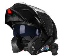 Bluetooth Modular Motorcycle Helmet - DOT Approved, Flip Up Full Face Helmets with Dual Anti-Fog Visors, Removable Liner for Adults Men Women Casco para Moto con Bluetooth"