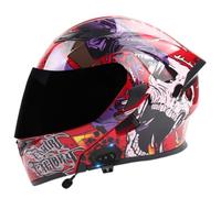 Bluetooth Modular Motorcycle Helmet, Integral Flip-Up Modular Helmets, Motorcycle Scooter Helmet with Anti-Fog Visor, ECE 2206 Approved for Men and Women 3,M/(57~58cm)