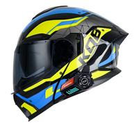 Bluetooth Motorcycle Full Face Helmet,Flip-Up Double Visor Motorbike Helmets,DOT/ECE Approved,Built-in Dual Speaker Microphone,Crash Modular Helmet For Adults Men And Women(Z4,L=59-60cm)