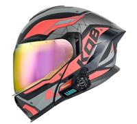 Bluetooth Motorcycle Full Face Helmet,Flip-Up Double Visor Motorbike Helmets,DOT/ECE Approved,Built-in Dual Speaker Microphone,Crash Modular Helmet For Adults Men And Women(T,M=57-58cm)