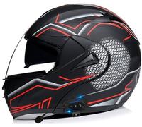 Bluetooth Motorcycle Full Face Helmet Motorbike Moto Helmets for Adults Men Women Racing Street Moped DOT/ECE Approved Rapid Street Helmet Four Seasons New Street Motorcycle Helmet 13,S