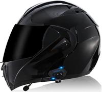 Bluetooth Motorcycle Full Face Helmet Motorbike Moto Helmets for Adults Men Women Racing Street Moped DOT/ECE Approved Rapid Street Helmet Four Seasons New Street Motorcycle Helmet 12,XL
