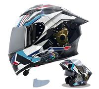 Bluetooth Motorcycle Helmet, Crash Sports Racing Touring ECE Approved Womens Motorbike Helmet, Unisex Adult Cool Rider Equipment