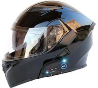 Bluetooth Motorcycle Modular Helmets, Full Face Flip Up Dual Visors Motorbike Helmets, Built-in Dual Speaker with Microphone, for Adult Men Women DOT/ECE Approved P,L=59-60cm