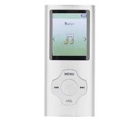 Bluetooth MP3 Player, 1.8in Color Screen MP3 MP4 Player Portable Music Player Support Up to 128GB, Noise Reduction Digital Music Player for Kids Adults (Silver)