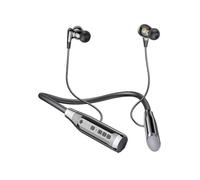 Bluetooth Neckband Earphones with 100 Hours Playtime, Wireless Headphones with Mic and 4 Speakers IPX5 Earbuds for Running, Magnetic Headset Lightweight Earphones with Intelligent Noise Reduction
