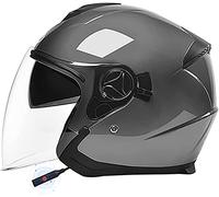 Bluetooth Open-Face-Helmet · Motorcycle Half-Face Jet Pilot Motor-Bike Scooter Biker Retro Chopper Cruiser Vintage Bobber ·DOT Approved · Motorcycle Open Face Helmet A1,54-59CM