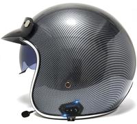 Bluetooth Open Face Motorcycle Motorbike Helmets Electric Bike Road Bike Legal DOT/ECE Approved Scooter Touring Moped Crash Jet Helmet Protection Wear for Men Women 2,L