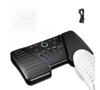 Bluetooth Page Turner Pedal Rechargeable Portable Wireless Page Turning Foot Switch Pedal with 5 Common Functions for Multiple System Sheet Music Reading Controller for Tablets Phones Ipad